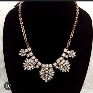 J. Crew, Beautiful goldstone and rhinestone necklace